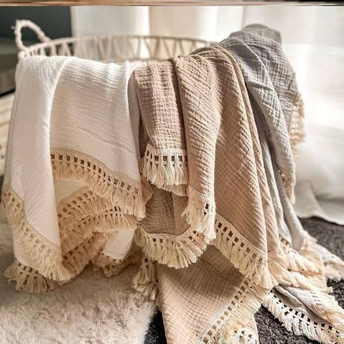 high quality Cotton Muslin Swaddle Blankets for Newborn Baby