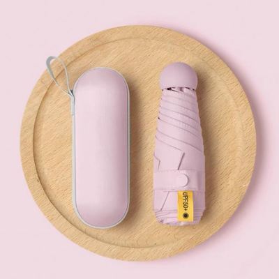 Mini Pocket Umbrella Women UV Small Umbrellas 260g Rain Wome