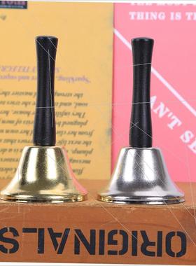 Christmas wooden hand clock decorated with hand bells