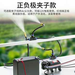 万向浇水器水箱喷雾降温刹车水喷货车轮胎空调外机喷淋水泵喷水