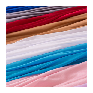 夏季 薄款微透雪纺裙子内衬布料里子布纯色弹力衬布料