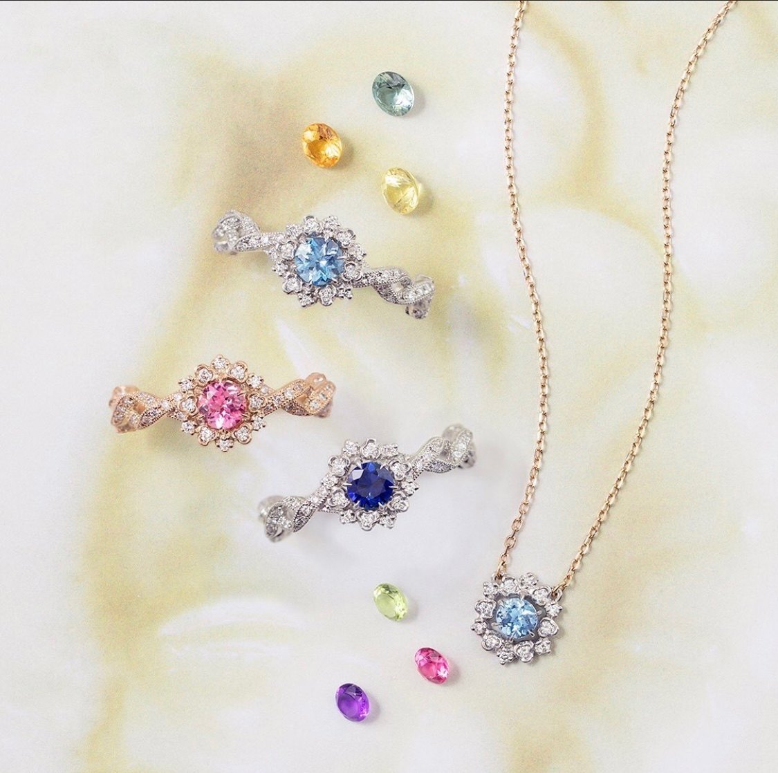 无烧蓝宝石红宝石金绿宝石海蓝宝碧玺小精品|ruв категории Украшения,ювелирные изделия, ожерелье - от Buy2taobao.com для оказания профессиональной услуги покупки агента Taobao