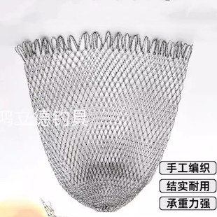 轻量便携抄网短柄抄网捞鱼路亚抄网大网眼球拍线短柄手抄网头鱼网