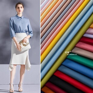 薄款弹力哑光缎面布料冰感绸缎礼服吊带衬衣睡衣旗袍服装设计面料