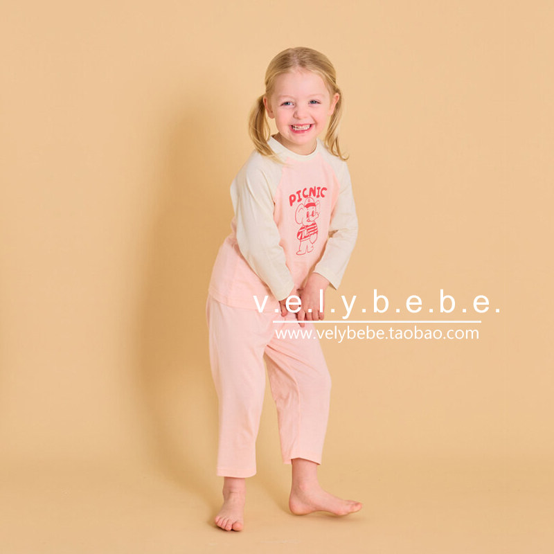 【春夏】rototobebe正品韩国童装儿童家居服宝宝睡衣套装软糯薄款