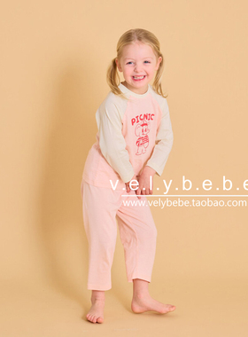【春夏】rototobebe正品韩国童装儿童家居服宝宝睡衣套装软糯薄款