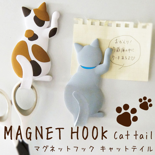 日式杂货强磁冰箱贴装饰挂钩猫咪