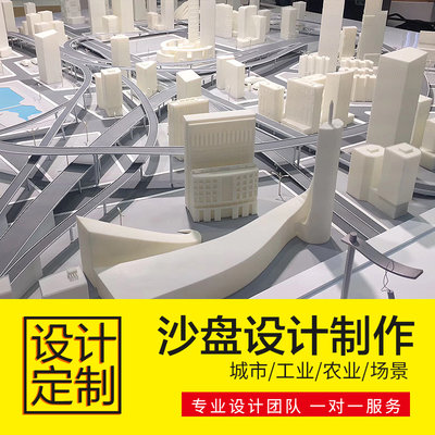 沙盘模型制作金属仿真硅胶工业景观展厅展会互动城市农业区域地形