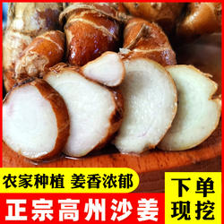 广东高州新鲜沙姜三柰三奈山奈佐料配料调味品香料1斤包邮