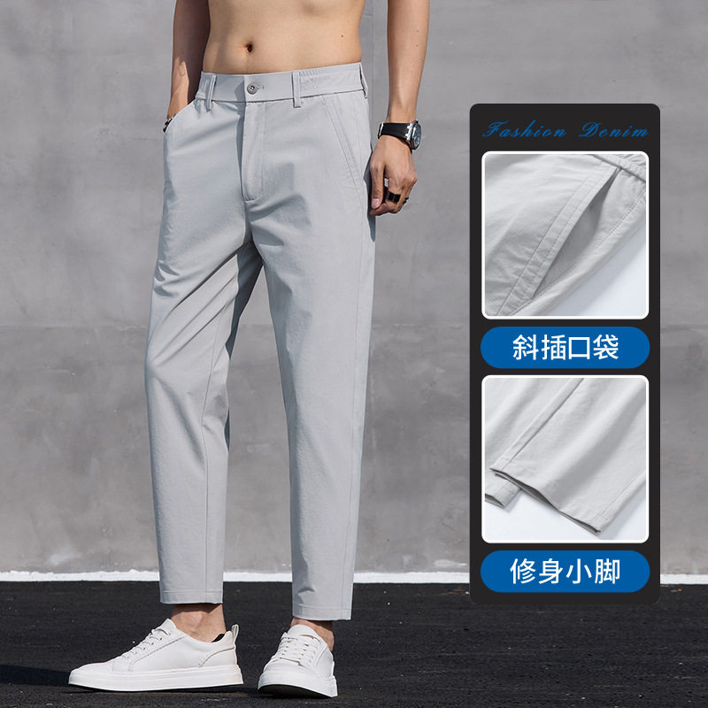 G5G6小魔怪牛仔小魔鱼牛仔棒球小子青年弹力西裤春夏季休闲长裤子