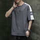 智快鱼阿仕顿京东品牌汉维男装 打底衫 官方旗舰店短袖 T恤日系时尚