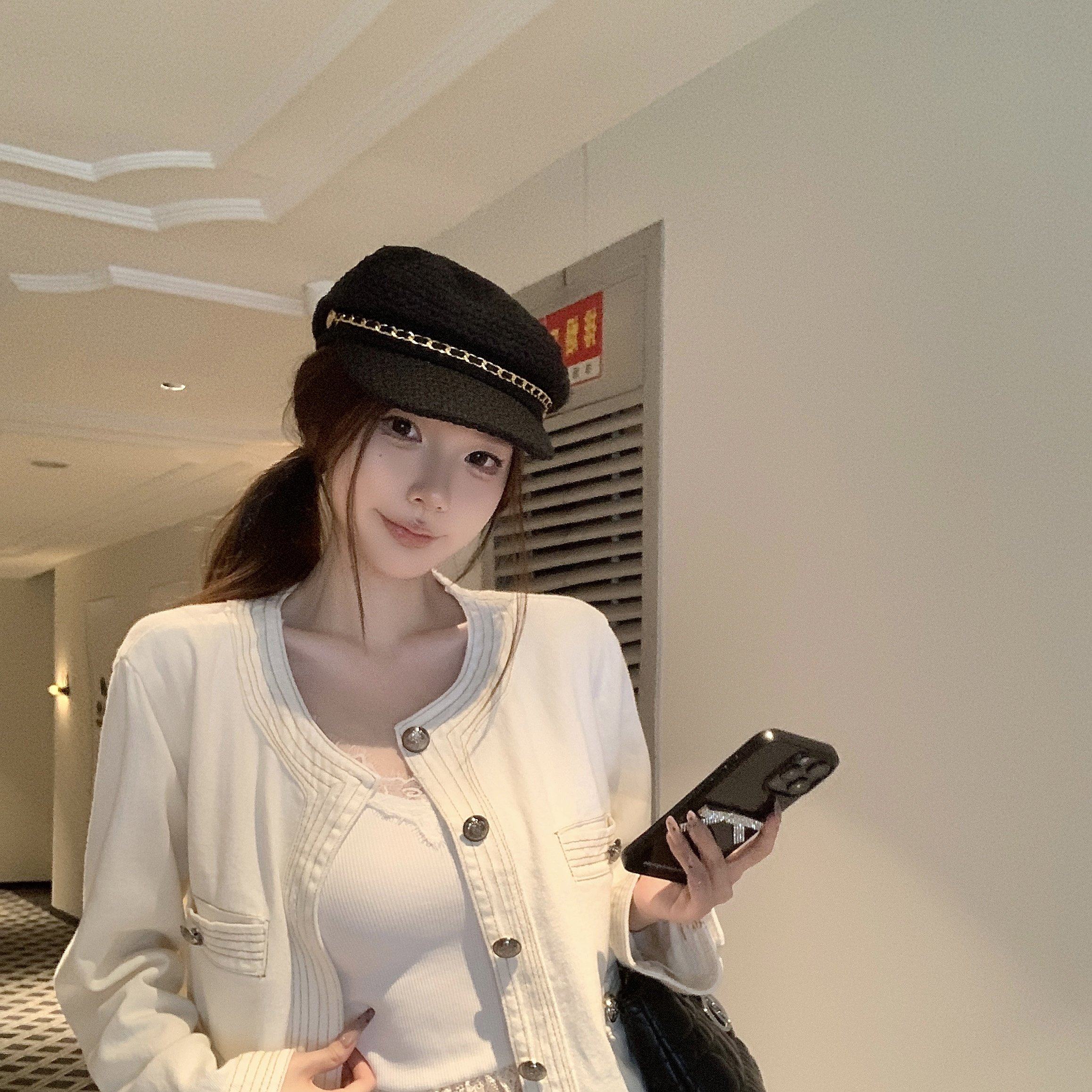 实拍实价 法式气质白色明线小香风牛仔外套秋高级小个子短款夹克