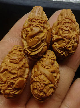 文玩黑白无常牛头马面单子吊坠