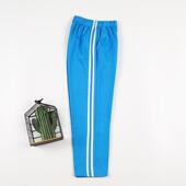 校裤 子直筒宽松初高中生运动裤 两条杠小学生校服裤 天蓝色春夏款