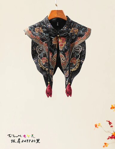 【云辞】楚馨云肩中式明制汉服马面裙旗袍配饰重工刺绣披肩假领子