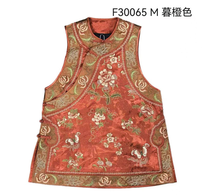 千椿物喜原创高定新中式国风马甲女汉服坎肩背心文艺复古刺绣端庄