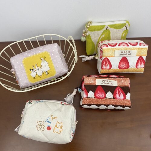 doll shop自制ins日系小物收纳包CCD数码相机包拉链化妆包耳机包