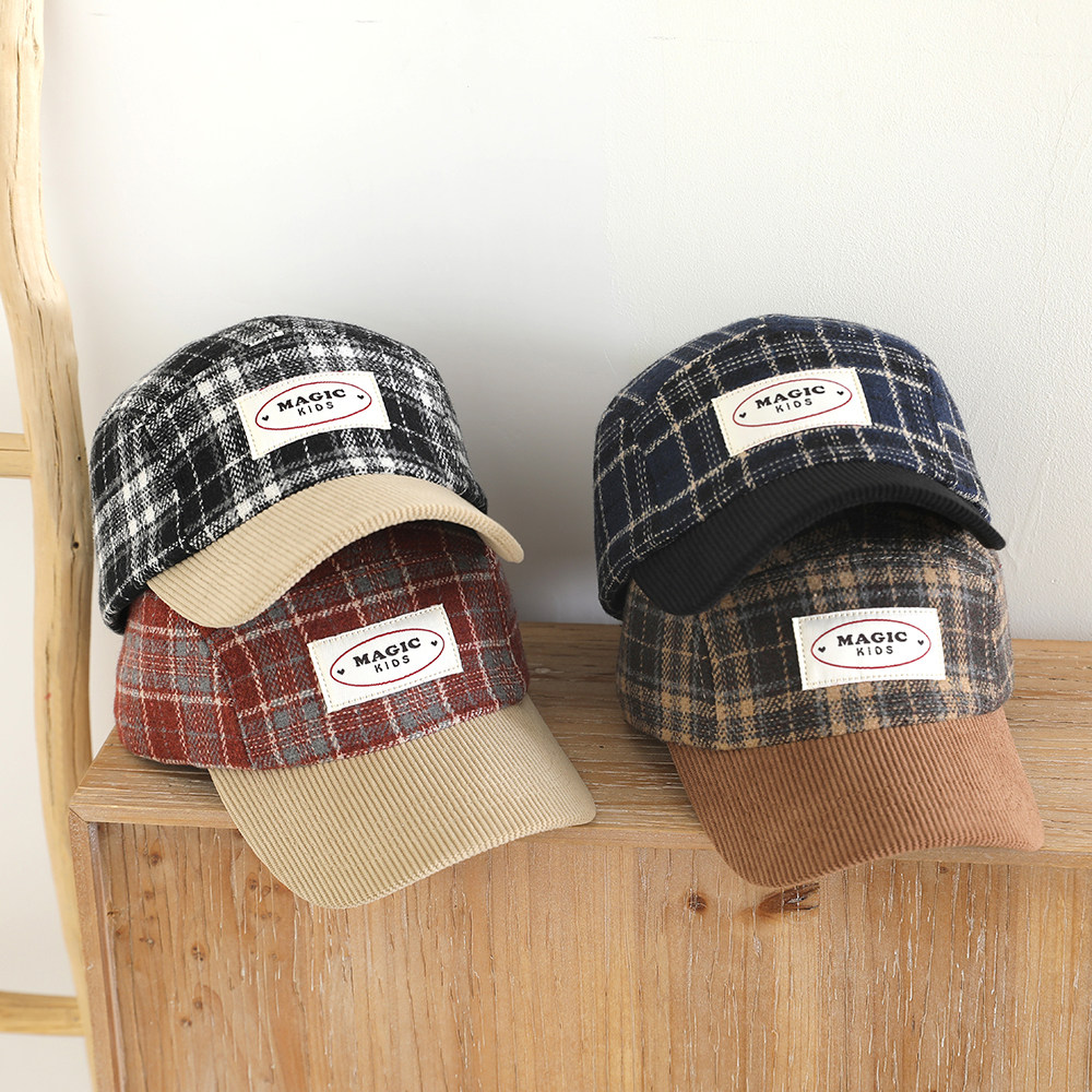 男童时尚格子保暖鸭舌帽子秋冬季儿童女宝宝毛呢棒球帽学生太阳帽,童装/婴儿装/亲子装,帽子,淘宝优惠券,粉丝福利购,淘宝优惠卷