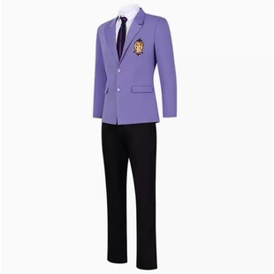 樱兰高校男公关部高等部校服二次元cos服动漫服cosplay高中生紫色