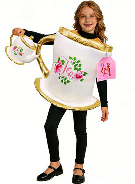 万圣节儿童茶杯cosplay服装食物造型幼儿园派对表演服万圣节