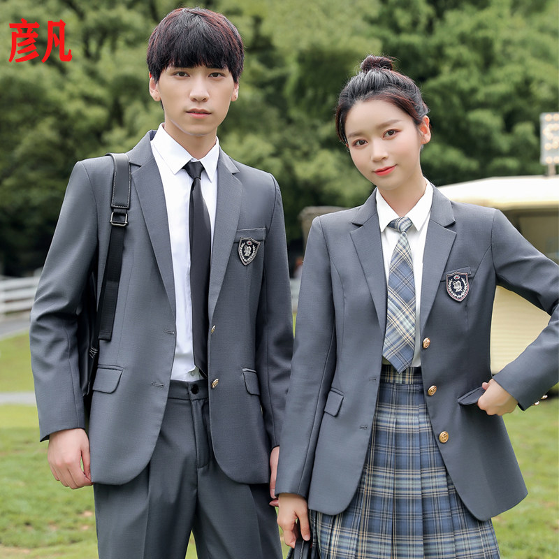 高中学生校服马甲套装男女jk制服