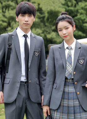 高中学生校服马甲套装男女jk制服