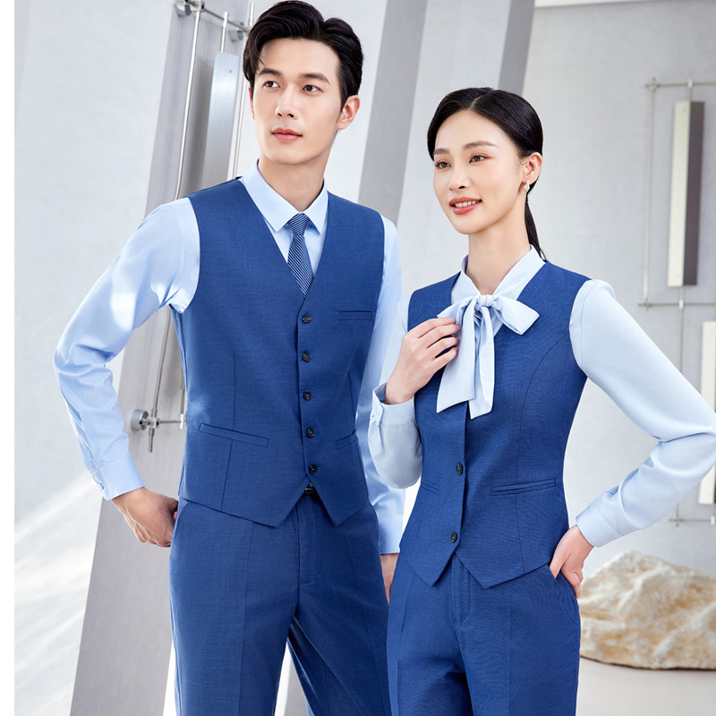 宝马领创工作服马甲三件套正装4S店男女同款工装职业衬衫西服套装