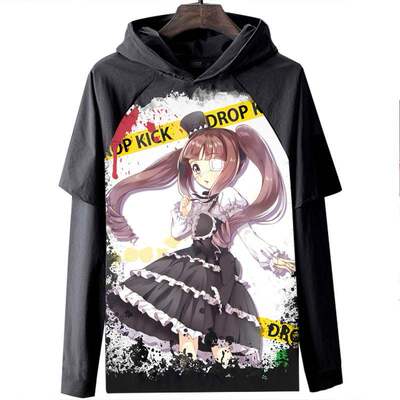 Jashin-chan Dropkick  邪神与厨二病少女 长袖T恤衣服数码印花