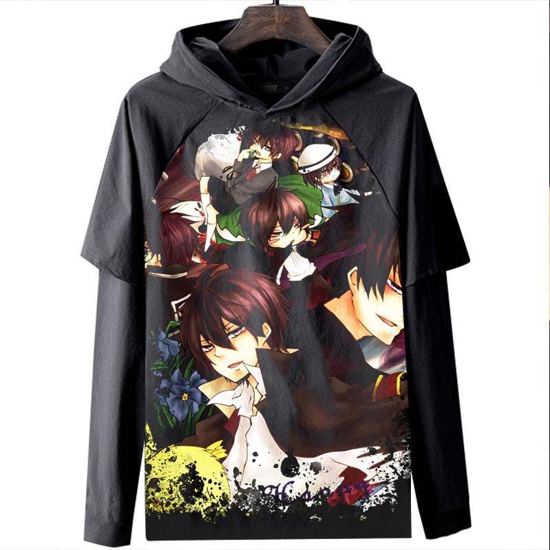 HITMAN REBORN 家庭教师 长袖T恤衣服3D数码印花休闲