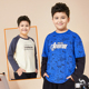 男童加肥加大打底衫 小豆伊胖童t恤长袖 春秋纯棉孩子男大童胖童装