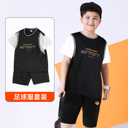 胖男童运动短袖短裤夏装