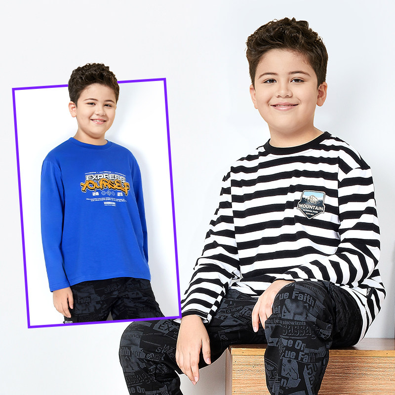 胖童男童长袖t恤纯棉宽松青少年加肥加大中大童打底衫春秋款上衣,童装/婴儿装/亲子装,T恤,淘宝优惠券,粉丝福利购,淘宝优惠卷