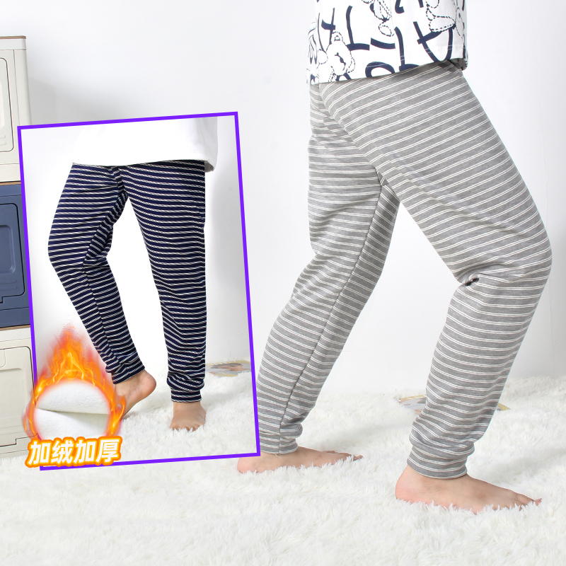 加肥加绒保暖胖男童打底裤