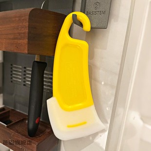 厨房硅胶刮剩菜神器洗碗机食物残渣清洁刮板耐高温挂油不粘锅刮刀