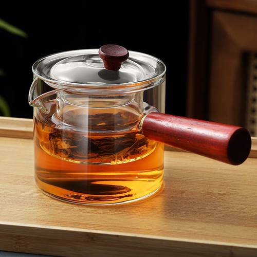 侧把茶壶玻璃煮茶器电陶炉耐高温家用泡茶壶单壶过滤茶具2025新款