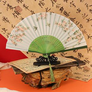 跳舞专用汉服古风中国风夏季扇子折扇寄明月舞蹈永夜星河开合顺滑