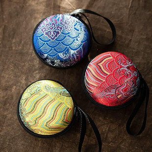 主人杯单杯袋户外便携包高档民族风文玩袋茶具手提小众收纳包