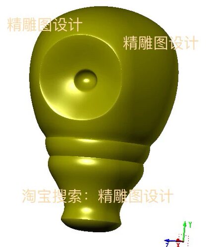 Stl佛头三通B圆雕图浮雕图精雕图立体图stl机雕木雕玉雕图3D图纸