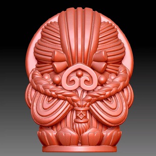 Stl新款扎基拉姆圆雕图卡通扎吉拉姆精雕图三维立体图3d雕刻图纸