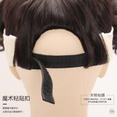 空顶假发帽子一体时尚 女秋冬高马尾玉米烫长卷发全头套网红大波浪