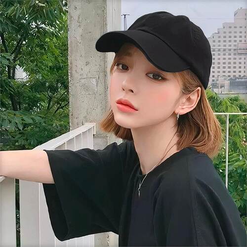 时尚风圆脸韩国全头套式假发