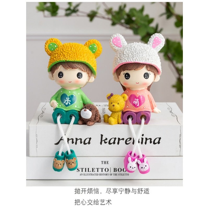 房间酒柜卧室客厅儿童房家装饰品摆设创意吊脚娃娃家居小摆件玩偶,家居饰品,装饰摆件,淘宝优惠券,粉丝福利购,淘宝优惠卷