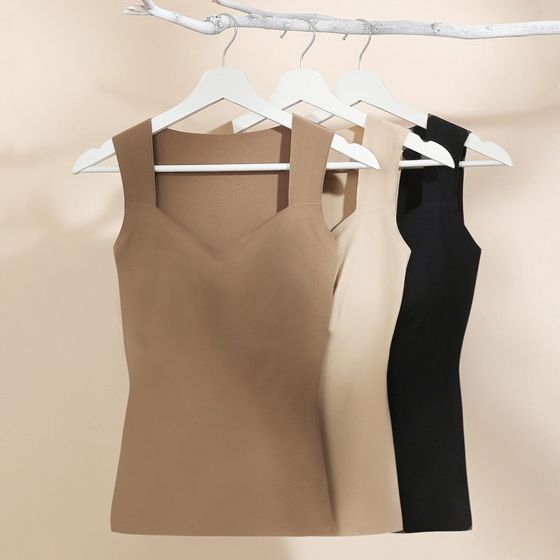 和沐美家免穿文胸长款美拉德背心