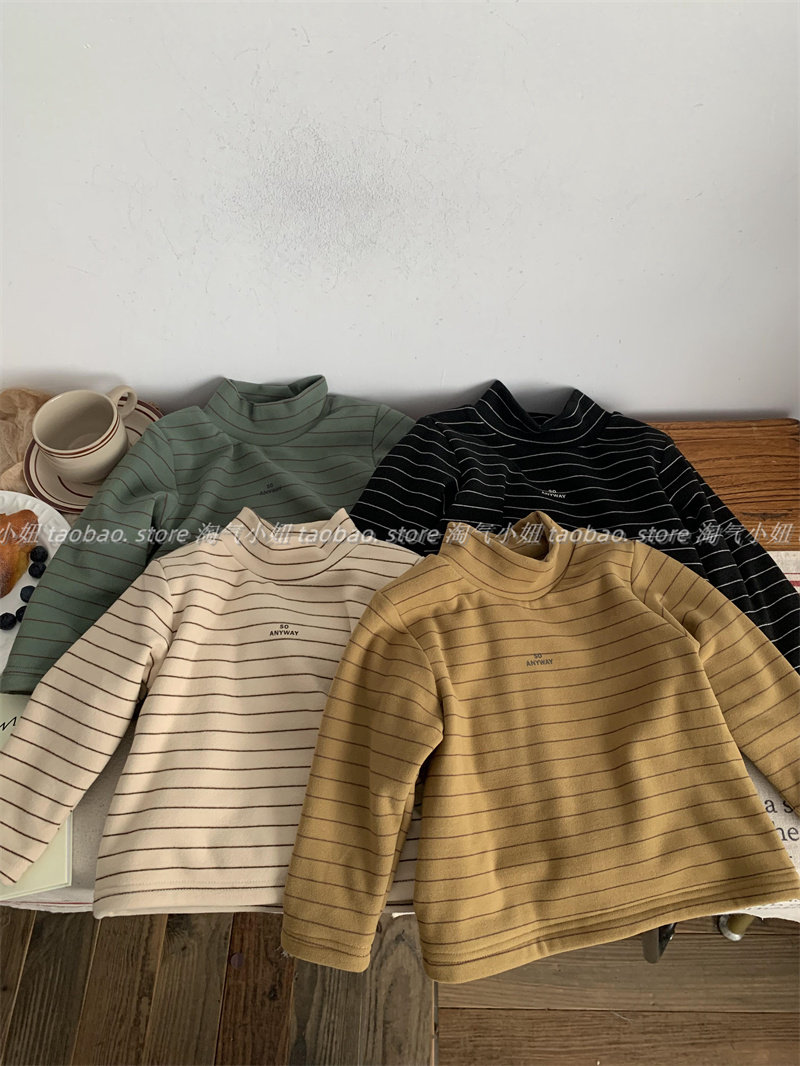 【断码清仓】男女童加绒加厚打底衫秋冬款韩版宝宝长袖内搭半高领,童装/婴儿装/亲子装,T恤,淘宝优惠券,粉丝福利购,淘宝优惠卷