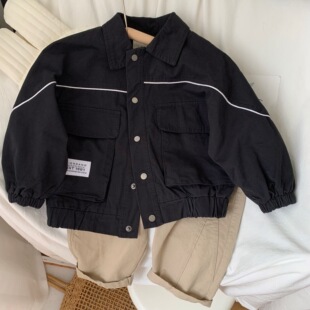 韩版2026秋季新款男童女童洋气外套儿童小孩宝宝纯棉休闲上衣褂子