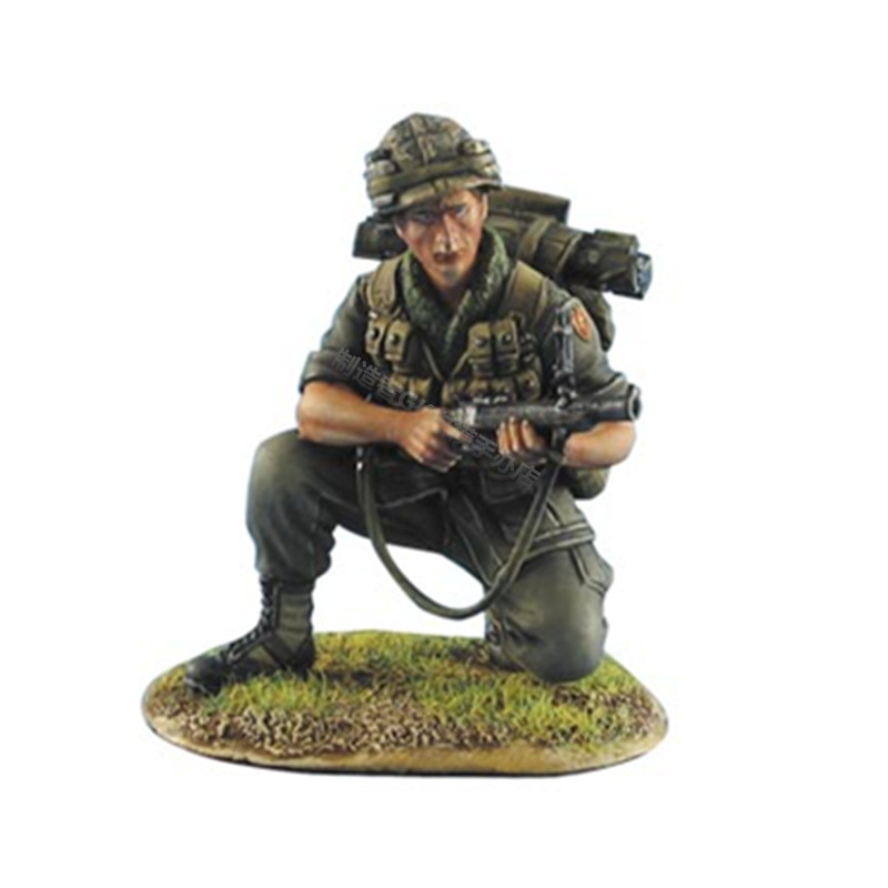 1/35越战美国步兵师士兵越南战争火箭筒兵人gk白模手办摆件145