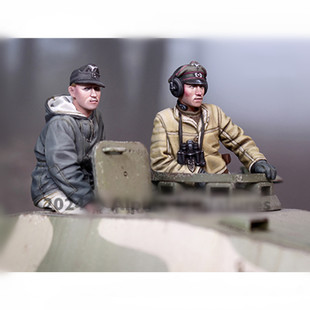 1/35德国树脂兵人二战坦克装甲乘员组驾驶员指挥官gk白模手办81