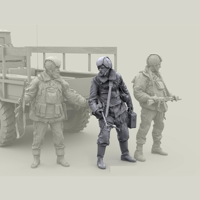 1/35人物特种部队苏联红军俄罗斯内卫队兵人GK白模手办模型191