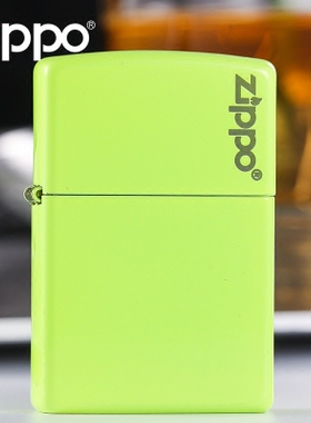 美国原装正品 ZIPPO打火机 美版 霓虹黄光漆标志28887 专柜正版ZP