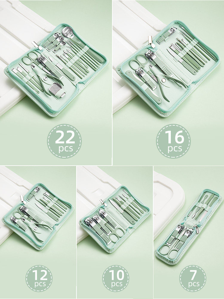 손톱깎이 세트 스테인레스 스틸 손톱 그루브 손톱깎이 휴대용 전문 페디큐어 도구 다기능 죽은 피부 제거 매니큐어